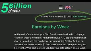 5 Billion Sales 1st Week Pay and Update #sellmydata #5billionsales #baldwinbitcoin