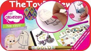 Crayola Creations Magic Transfer Stationery Set Unboxing Toy Review by TheToyReviewer