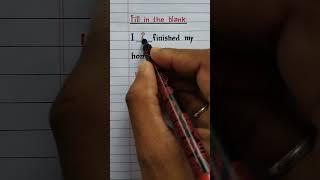 I _ finished my homework.