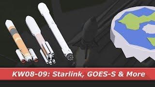 SpaceX Starlink, GOES, PAZ & More || kNews 08-09/2018 (Feb 19 - Mar 4)