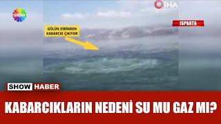 Eğirdir Gölü’nde gizemli su kabarcığı!