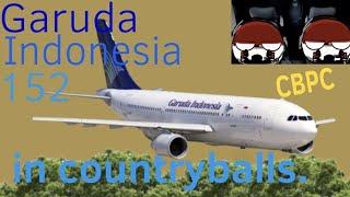 Garuda Indonesia 152 in Countryballs.