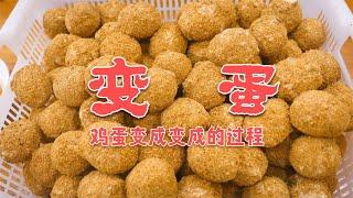 鸡蛋如何变成变蛋？阿飞祖传变变蛋技术，老爸30年的经验改良【第一美食】