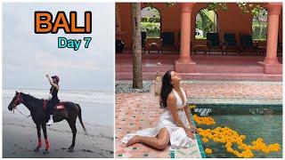 HORSE RIDING IN BALI's beach. Bali Vlogs by Resh.