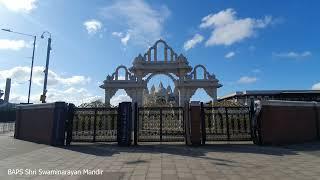 Wembley + Wembley Stadium + BAPS Shri Swaminarayan Mandir - London Borough of Brent