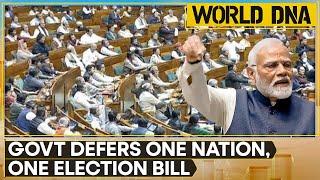 One Nation, One Election Bill: Proposing Simultaneous Lok Sabha and State Polls | World DNA | WION