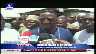 Abdulfatah Visits Kwara Market Gutted By Fire, Promises Help 18/05/15