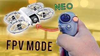 DJI NEO unleashed in FPV MODE.. this is BETTER than I expected!