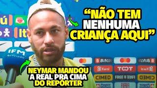 NEYMAR DA INVERTIDA EM REPÓRTER NA ENTEVISTA APÓS A PARTIDA ENTRE BRASIL X TUNISIA