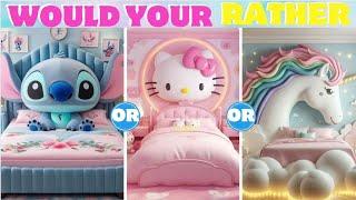 Would You Rather - Build Your Fantasy House Star QUIZ ( STITCH HELLO KITTY 🩷UNiCORN  )