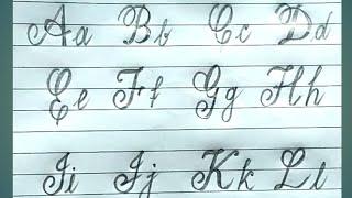 Cursive CAPITAL and small letters AtoZ | Cursive writing for begineers |