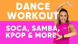 Easy & Fun Calorie-Burning Dance Workout | Bollywood, Samba, Soca, K-pop & More!