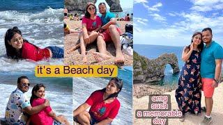 A day in Durdle Door | Best Beach In UK | Worlds Famous Stone Beach In England | #indianfamilyinuk