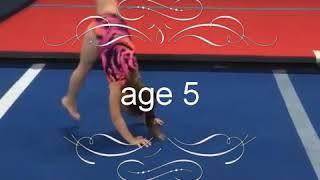 Zoey Robertson gymnastics evolution (age 2/7)