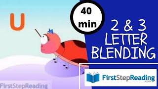 Blending Two and Three Letter Blending @FirstStepReading Reading Phonics Blend Read Kindergarten