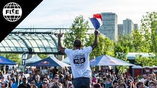 Alex Jumelin Winning Run - UCI BMX Flatland World Cup Final | FISE Edmonton 2018