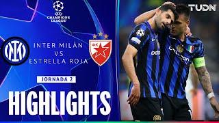 HIGHLIGHTS - Inter vs Estrella Roja | UEFA Champions League 24/25 | TUDN