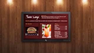 Restaurant Menu Digital Signage from SmartSign2go