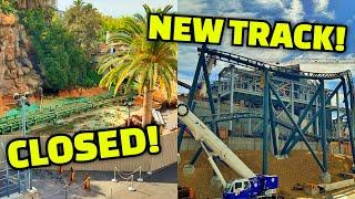 Jurassic World Closed and NEW track added for Fast and Furious Coaster Universal Studios Hollywood!