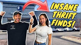 Come Thrift with a Reseller Couple to Flip on Ebay for HUNDREDS in Profit! INSANE Thrifting Scores!!