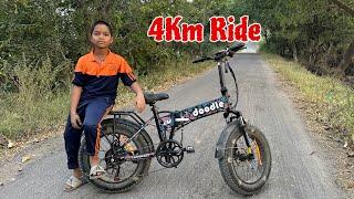 Kannayya 4Km Ride with battery cycle | kannayya videos | Trends adda Vlogs