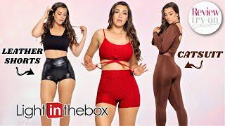 FUN ACTIVEWEAR - LIGHTINTHEBOX - Leather shorts - Catsuit - Ribbed set