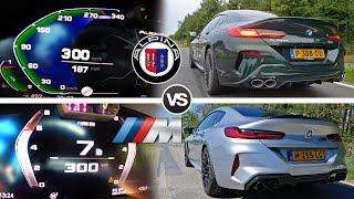 BMW M8 vs ALPINA B8 | 0-300 DRAG RACE SOUND & AUTOBAHN POV