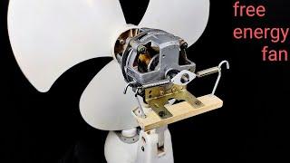 How to make a free energy fan from dual spring self running 100% | Black RoboBrain