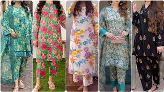 50 +Very Stylish Same Print Dress Designs 2024 For Summer // All Over Printed Dress Designs