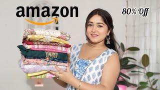 Huge Amazon Festive Kurta Sets Haul, Zari Work, Chikankari Kurta Haul