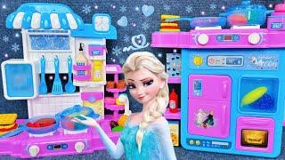 8 Minutes Satisfying with Unboxing Frozen Elsa Kitchen Playset，Disney Toys Series ASMR | Review Toys