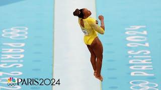 Brazil's Rebeca Andrade AMAZES on vault in women's all-around final | Paris Olympics | NBC Sports