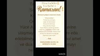 Hoşgeldin Ramazan#oruç#teravih#sahur#ibadet#tövbe#zikir#keşfet