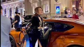 RICH LADY DRIVING BENTLEY / MONACO LUXURY NIGHTLIFE & BEST CARS