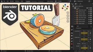 Blender Tutorial: Fish on a Cutting Board [Toon Shaded]