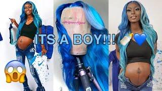 OMG I MADE KAYLA NICOLE'S GENDER REVEAL WIG!| kayla nicole| ITS  ABOY!!