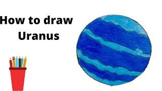 How to draw uranus step by step || uranus drawing || easy uranus drawing