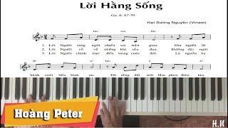 Hướng dẫn đệm Piano: Lời Hằng Sống - Hoàng Peter
