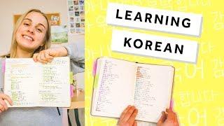 How I Study KOREAN | Notebook, practice, vocabulary 