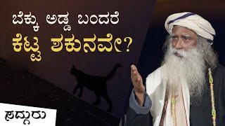 ಬೆಕ್ಕು ಅಡ್ಡ ಬಂದರೆ ಕೆಟ್ಟ ಶಕುನವೇ? - Cat Crossing -Belief vs Superstition - Sadhguru Kannada