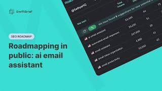 Building SEO roadmaps in Public: ai email assitant