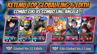 Pertaruhan MMR Ketemu Top 2 Global Ling !! Combo Ciki Vs Combo Ling Angela