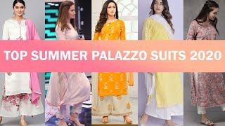 Trending Palazzo suit design 2020| Punjabi Suit With Palazzo Pant | Latest Summer Suit  collection