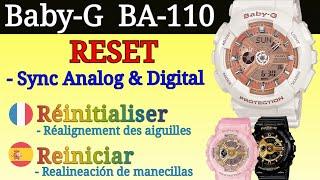 Casio Baby-G Reset | Sync Analog and Digital (Not matching?) | Hands Adjustment