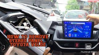 HOW TO REMOVE STEREO PANEL - TOYOTA VELOZ #automobile #video #viralvideo #shorts #short #shortvideo