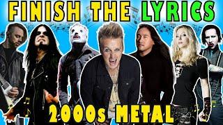 Finish the Lyrics 2000s Rock & Metal  Ultimate Rock & Metal Music Quiz