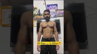 84.5 kgs to 66 kgs | extreme Fat Loss transformation |fatfree fitness