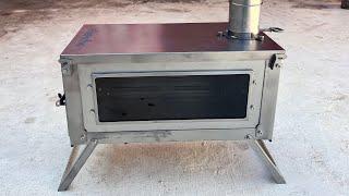 Firehiking Titanium Hot Tent Stove for upcoming video #shorts