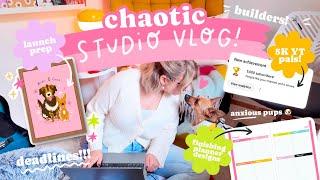 Celebrating 5000 Subscribers & Prepping for the Holiday Rush ️ Cozy Studio Vlog 