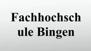 Fachhochschule Bingen